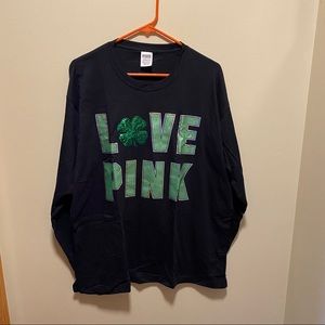 Brand new w/out tags PINK st pattys bling shirt